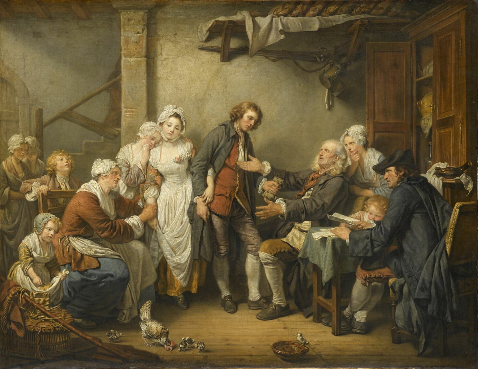 L'Accordée de village - Jean-Baptiste Greuze