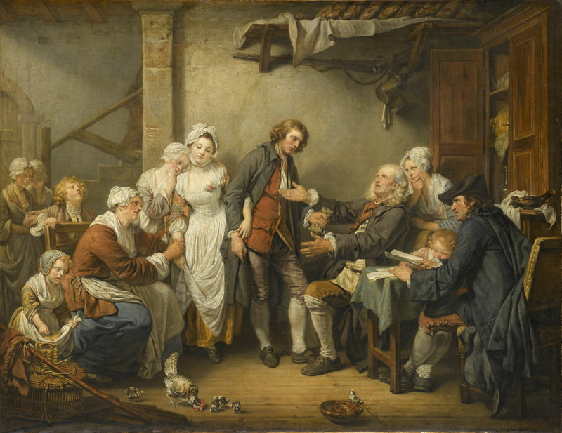 Kylän sovittu - Jean-Baptiste Greuze