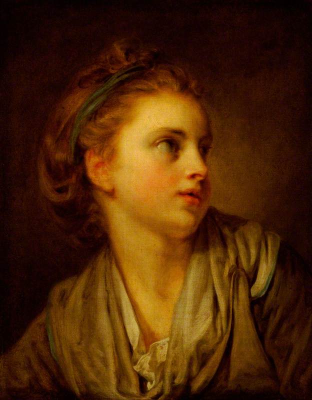 Tytön pää - Jean-Baptiste Greuze