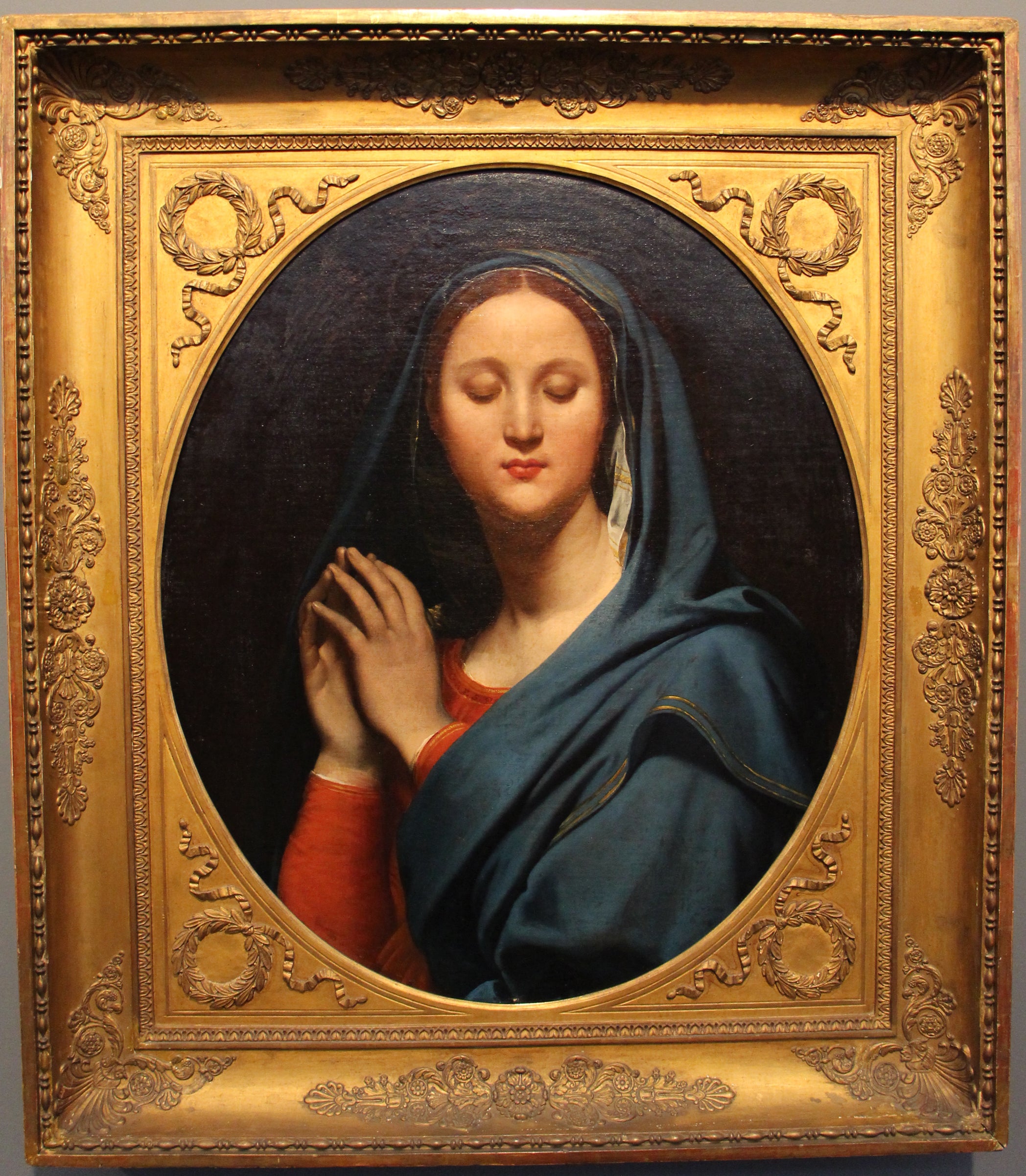 Sininen huivi Neitsyt - Jean-Auguste-Dominique Ingres