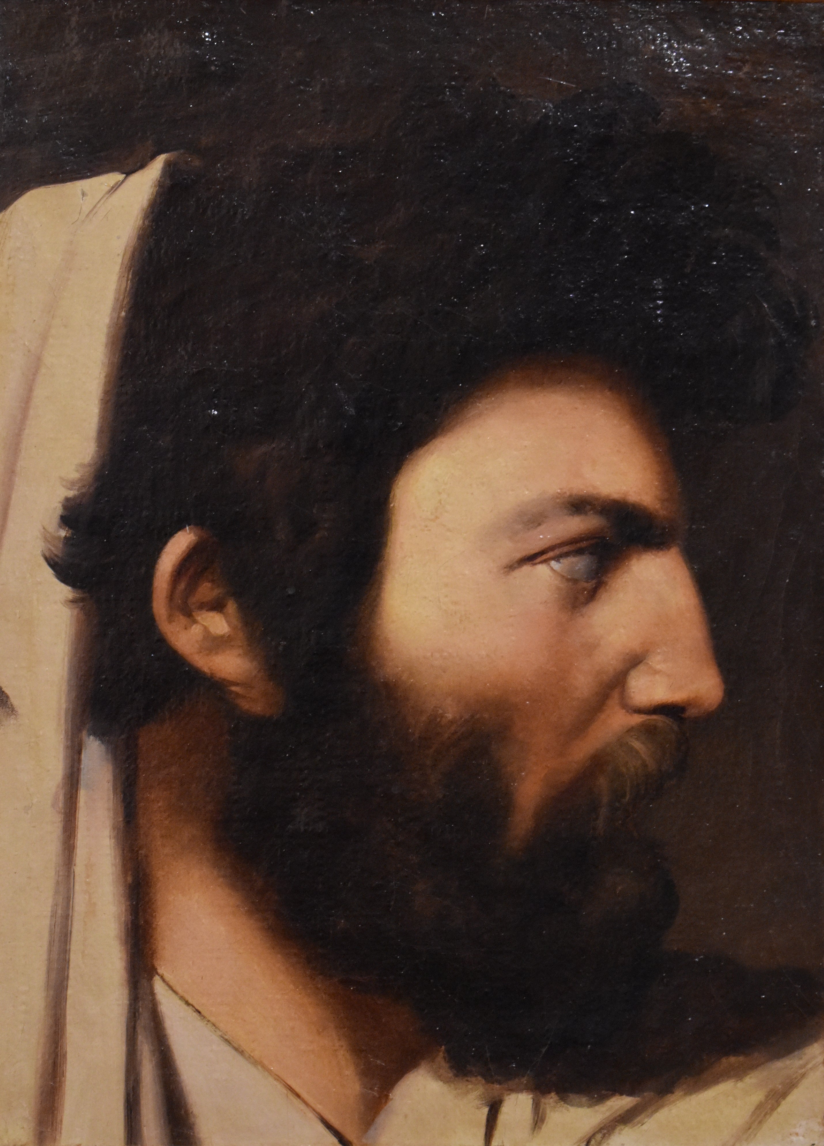 Miehen profiilitutkimus Jupiterin ja Thetiksen sommittelua varten - Jean-Auguste-Dominique Ingres