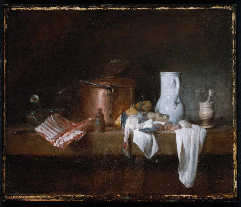 Keittiön pöytä - Jean Siméon Chardin