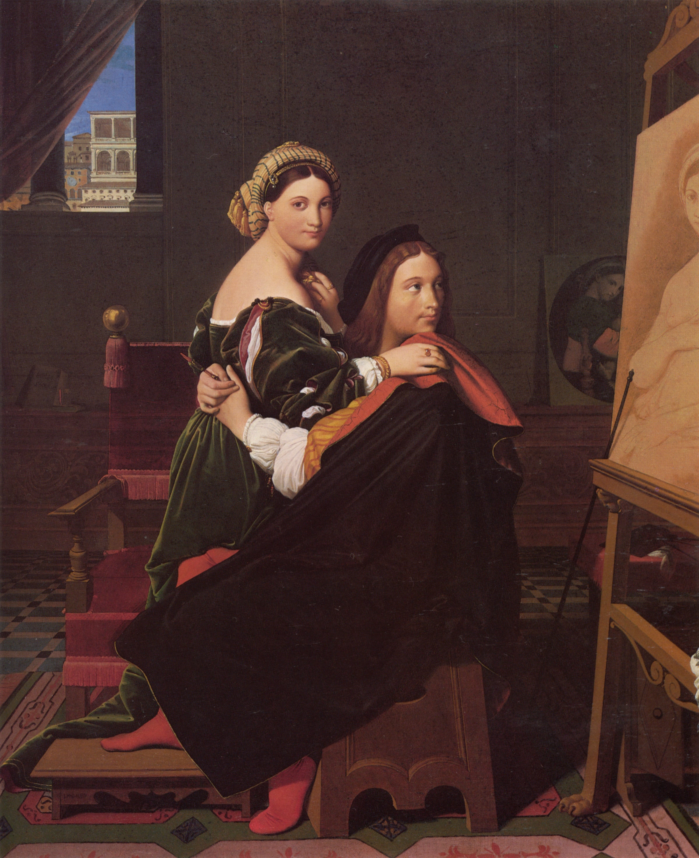 Raphaël ja Fornarina - Jean-Auguste-Dominique Ingres