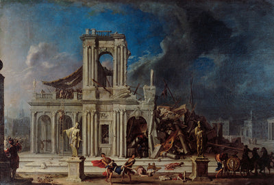 La vengeance de Samson sur les Philistins - Johann Heinrich Schönfeld