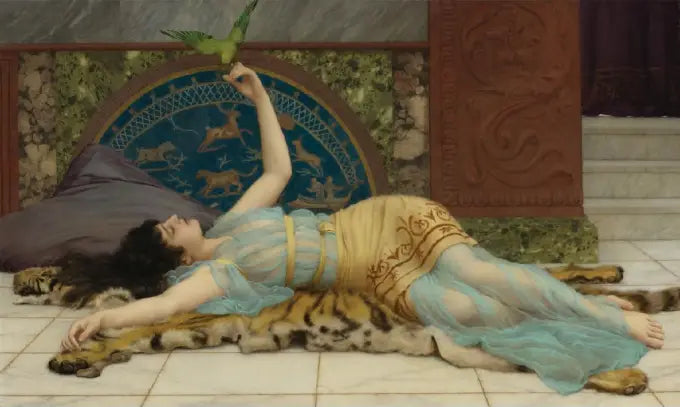 Sininen tyttö - John William Godward