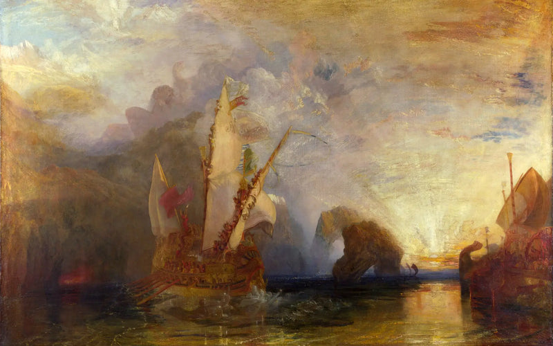 Ulysses pilkkaamassa Polyfemosta - J. M. W. Turner
