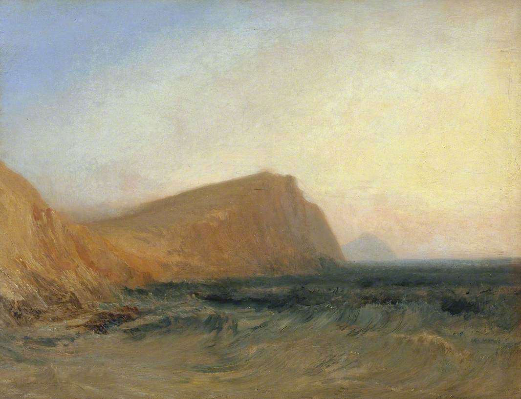 Reproduction du tableau « Rocky Coast - J. M. W. Turner » par Alpha Reproduction en peinture à l’huile