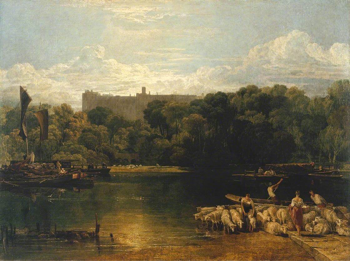 Reproduction du tableau « Windsor Castle from the Thames - J. M. W. Turner » par Alpha Reproduction en peinture à l’huile