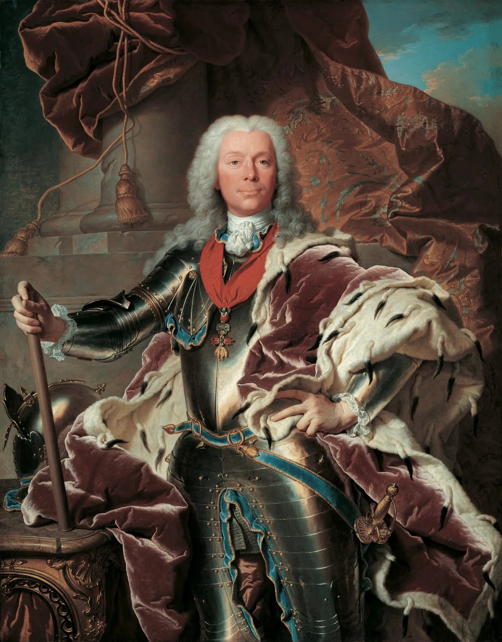 Portrait du prince Joseph Wenzel Ier de Liechtenstein - Hyacinthe Rigaud - Alpha Reproduction