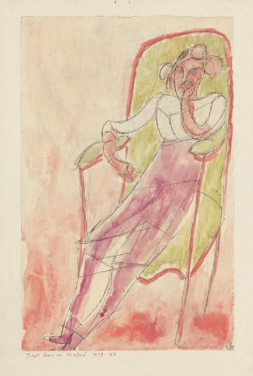 Young Woman in the Armchair — Paul Klee