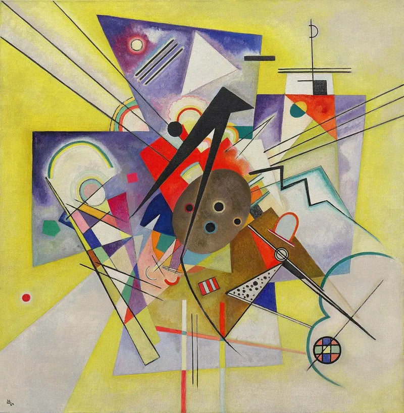 Keltainen saattaja - Vassily Kandinsky