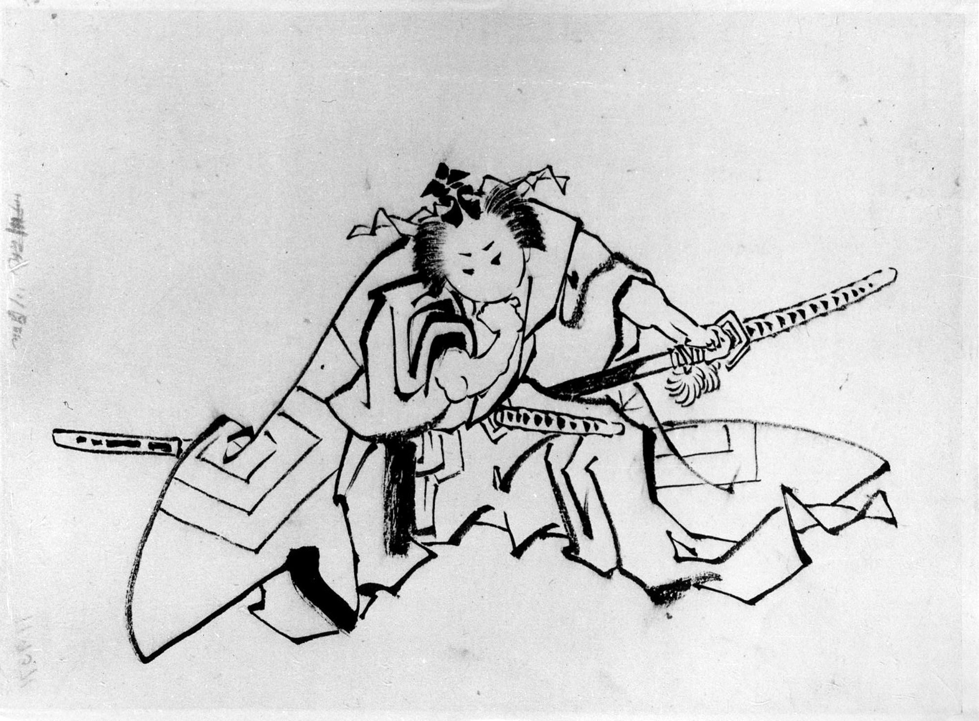 L'acteur Danjuro en tant que Shibaraku - Hokusai