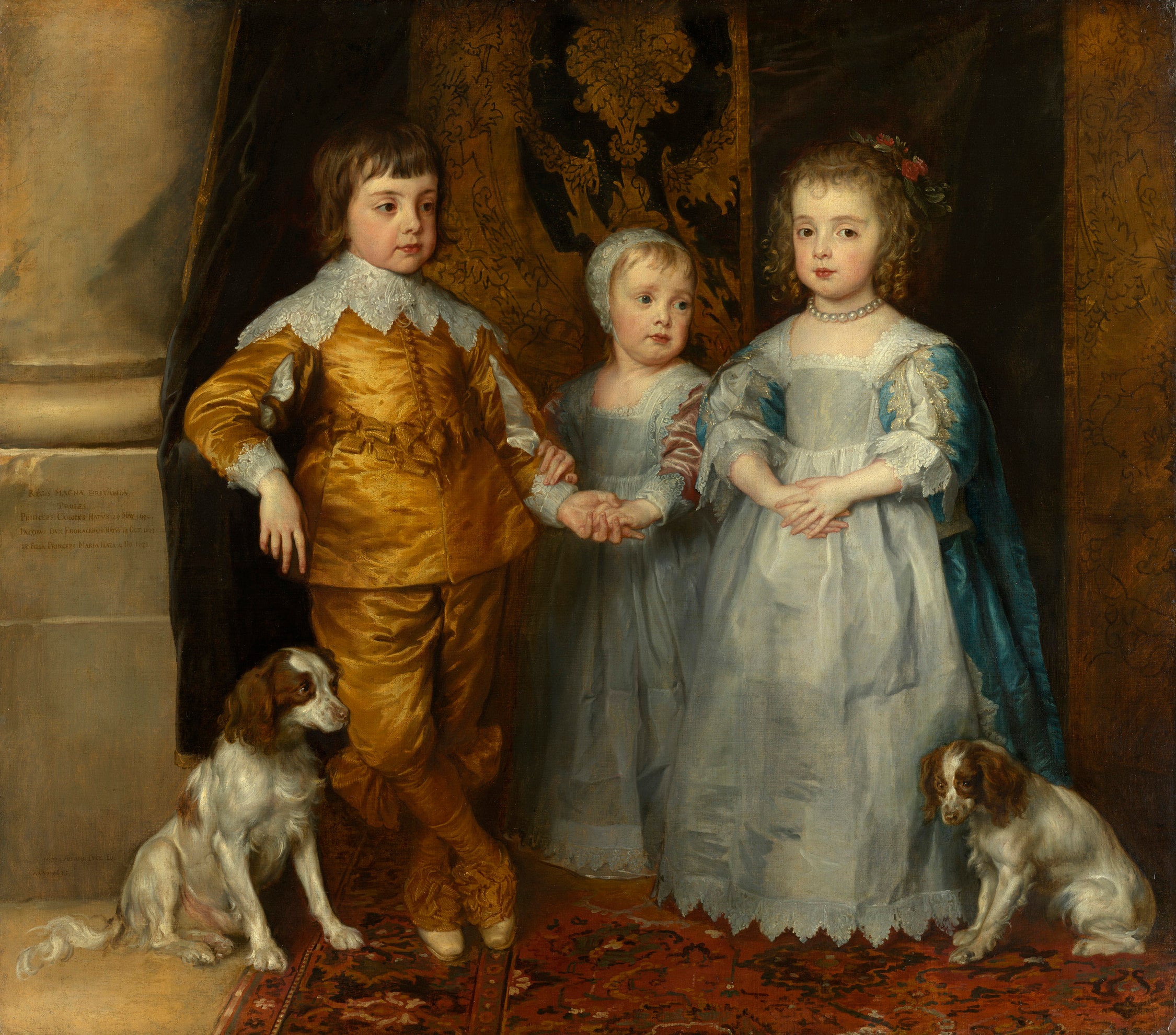 Portraits des trois enfants de Charles Ier : Charles, Jacob et Marie - Antoine van Dyck
