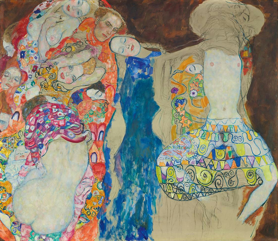 Reproduction du tableau « La mariée - Gustav Klimt » par Alpha Reproduction en peinture à l’huile
