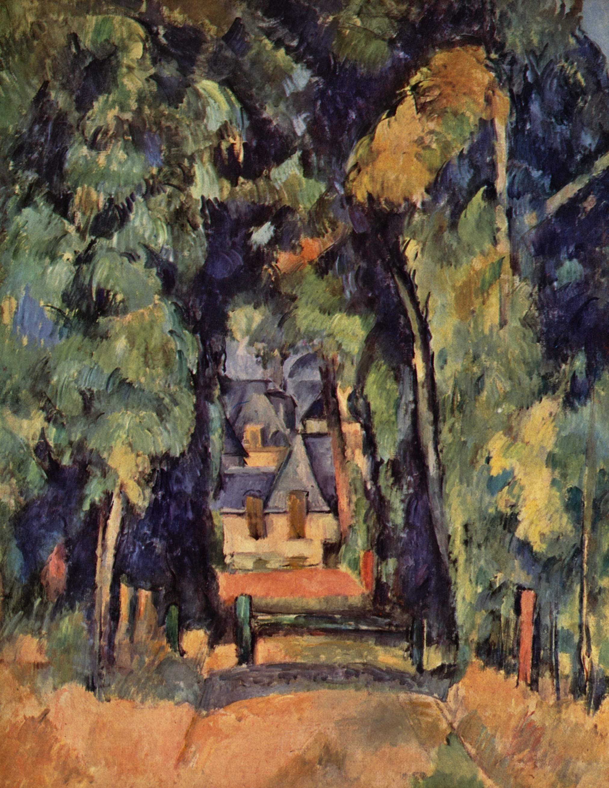 Reproduction du tableau « L'Allée à Chantilly - Paul Cézanne » par Alpha Reproduction en peinture à l’huile