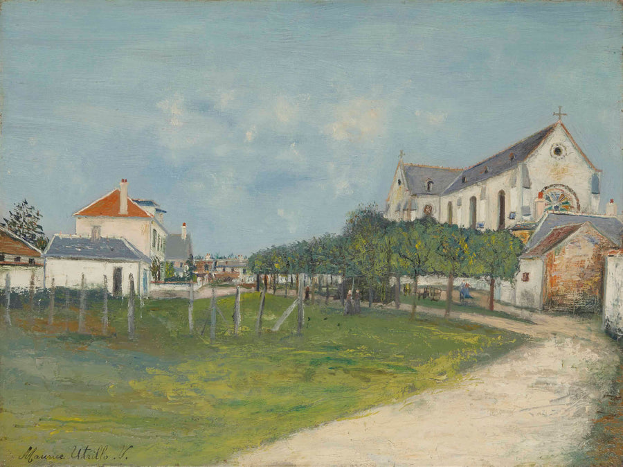 L'Église de Saint-Jean-aux-Bois (Oise) (1914) - Maurice Utrillo