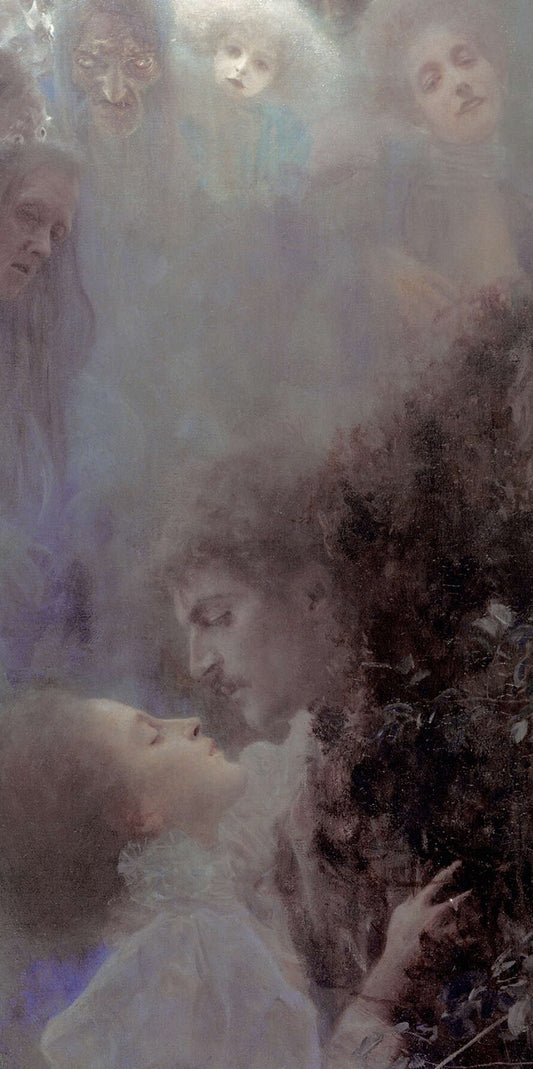 💘 Rakkaus (yksityiskohta) – Gustav Klimt (noin 1895)