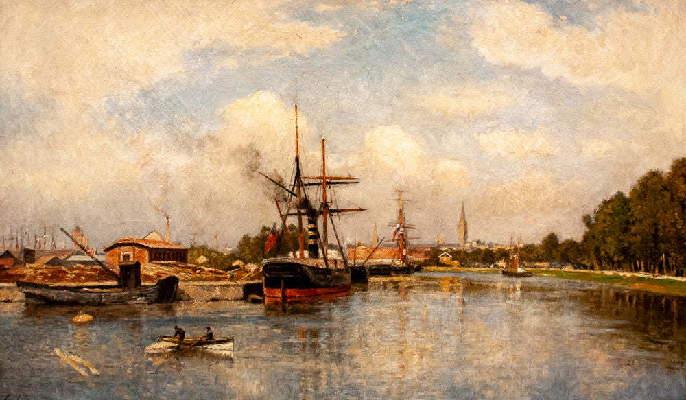 Chantiers navals à Caen - Stanislas Lépine - Alpha Reproduction