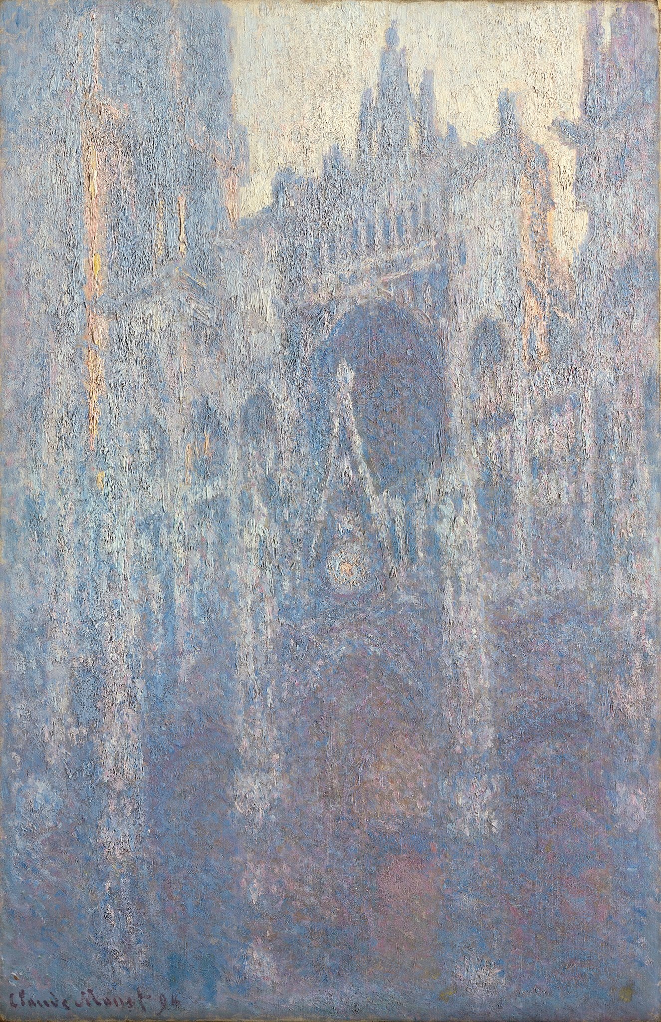 Rouenin katedraali, portti, aamun vaikutelma - Claude Monet