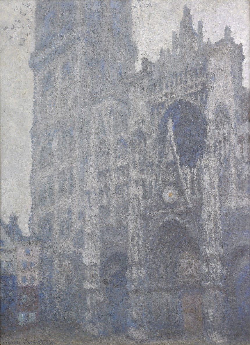 Rouenin katedraali, portti ja Albanen torni, keskipäivä - Claude Monet