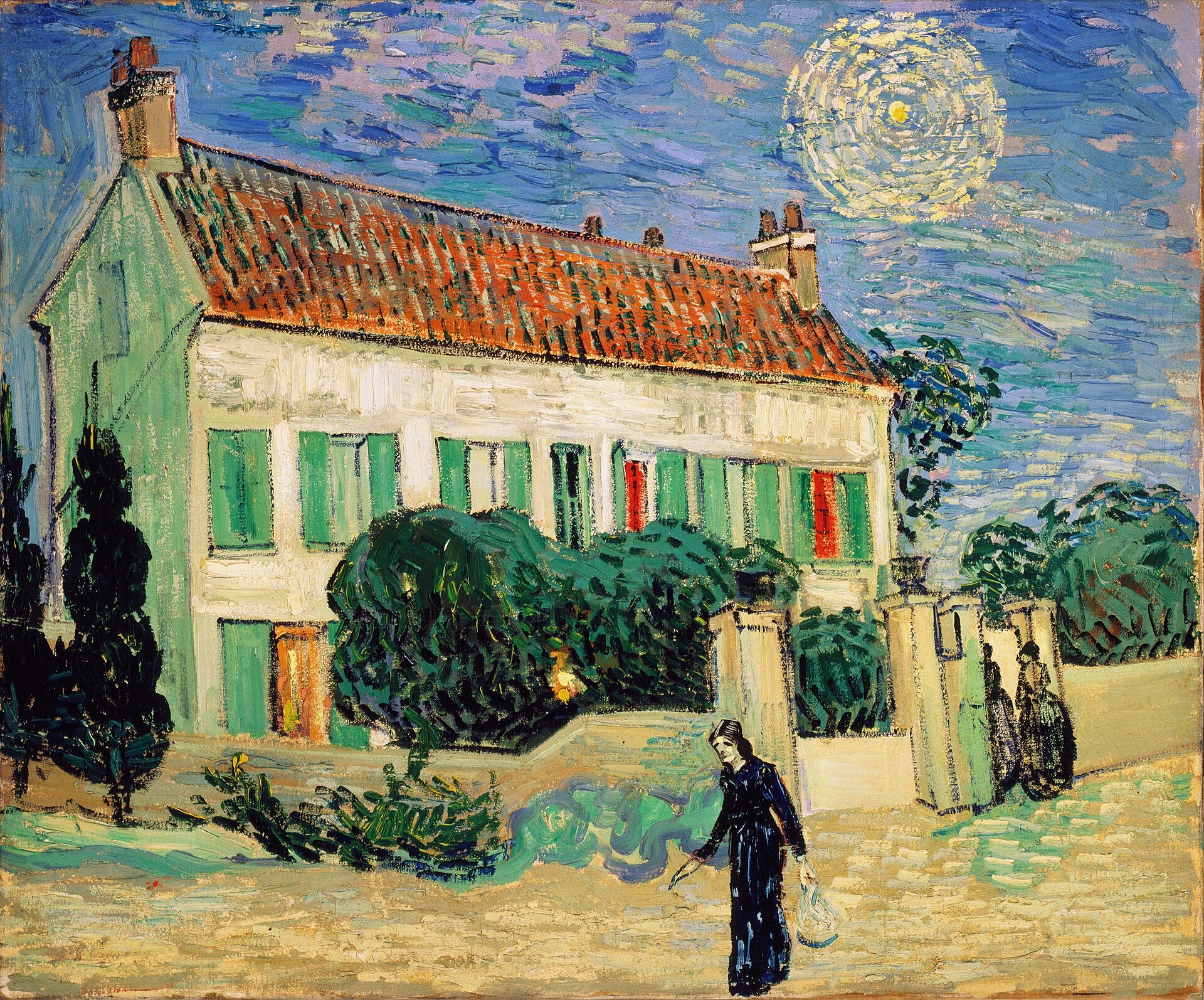 Valkoinen talo, yö - Vincent van Gogh