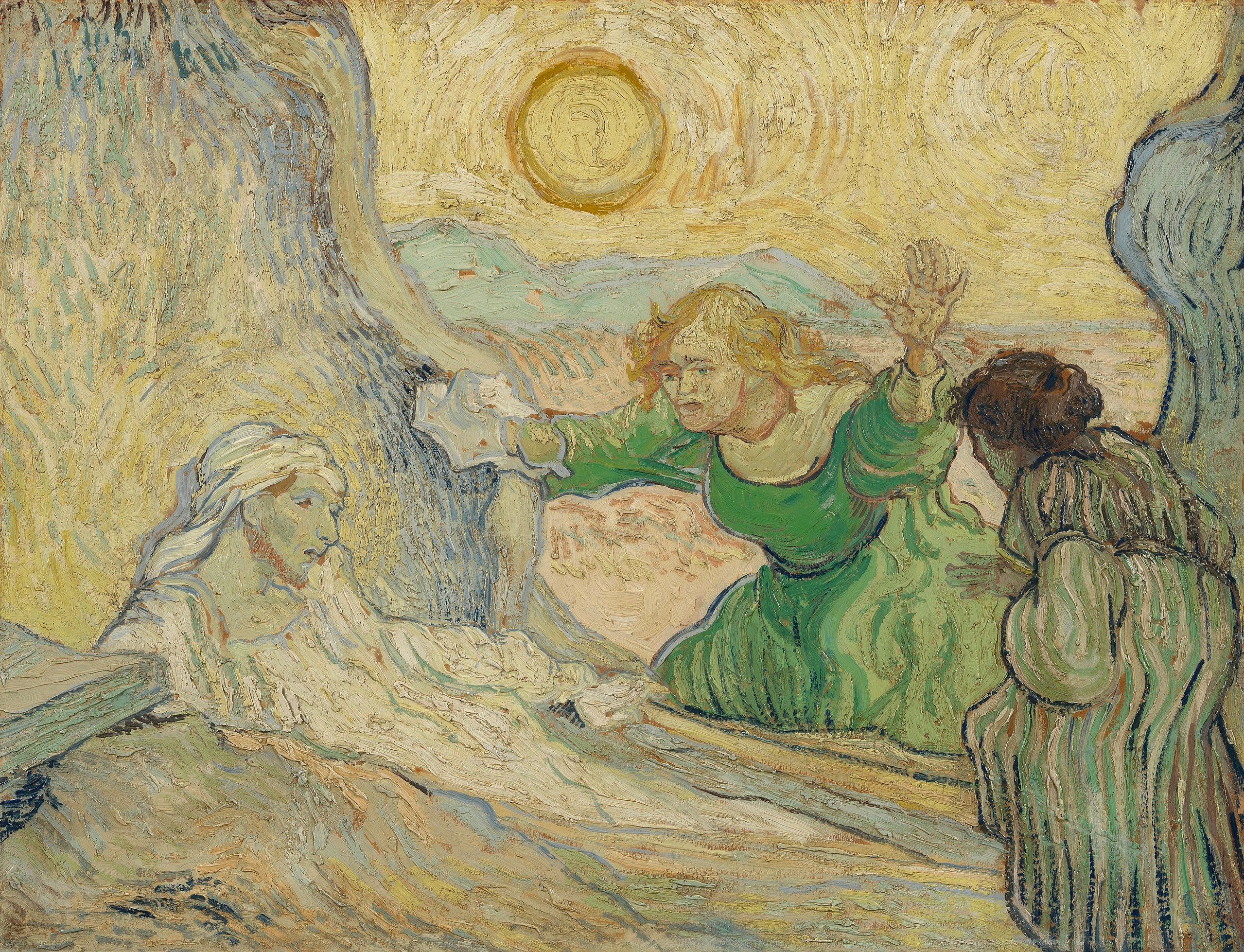 Lasaruksen ylösnousemus - Vincent van Gogh
