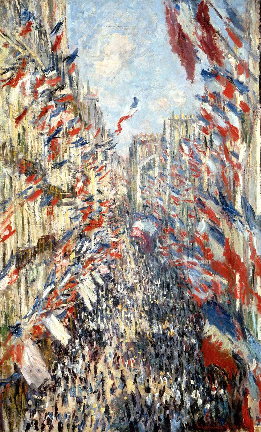 🎨 La Rue Montorgueil, juhla 30. kesäkuuta 1878 – Claude Monet