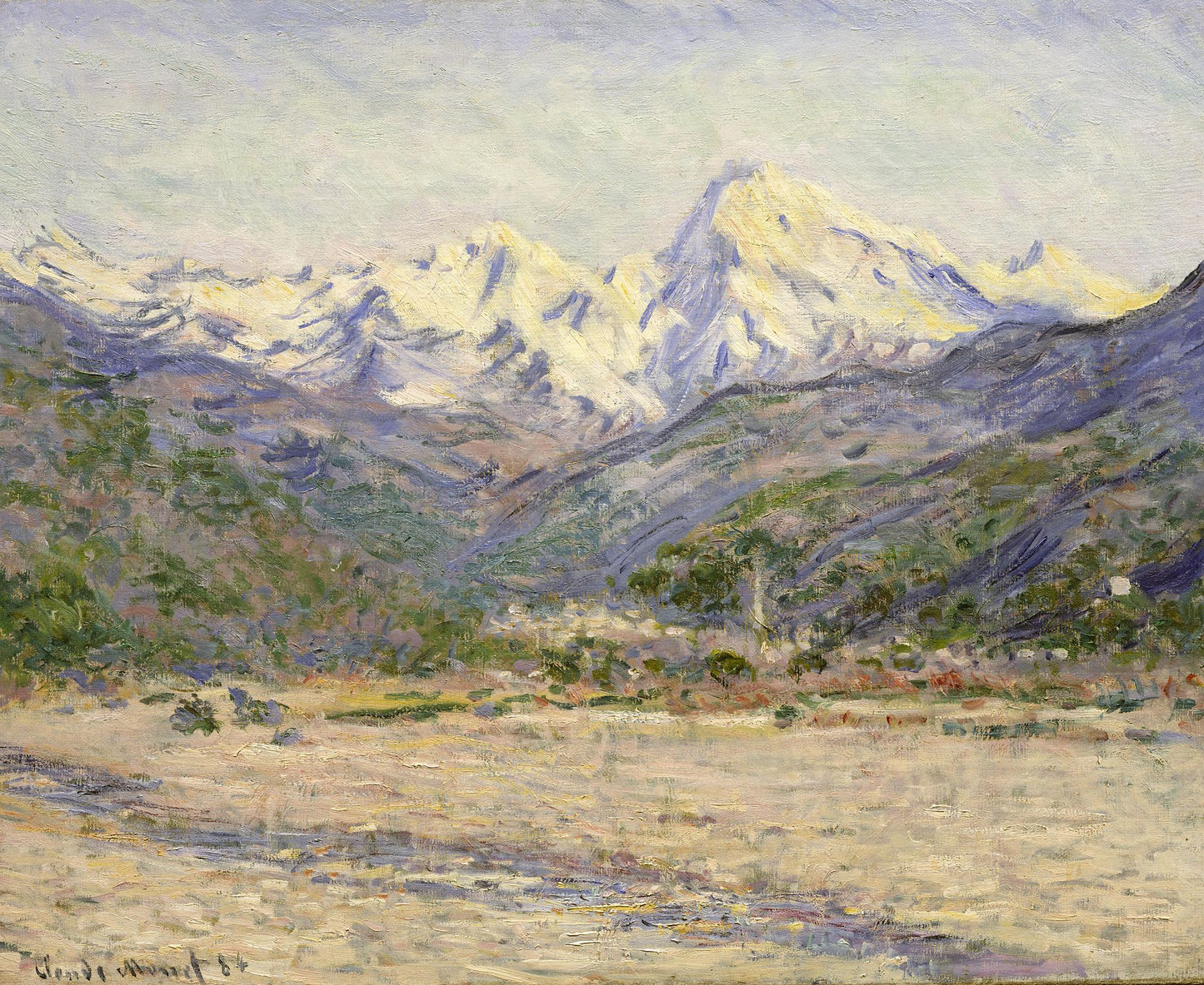 🏔️ Nervian laakso – Claude Monet (1884)