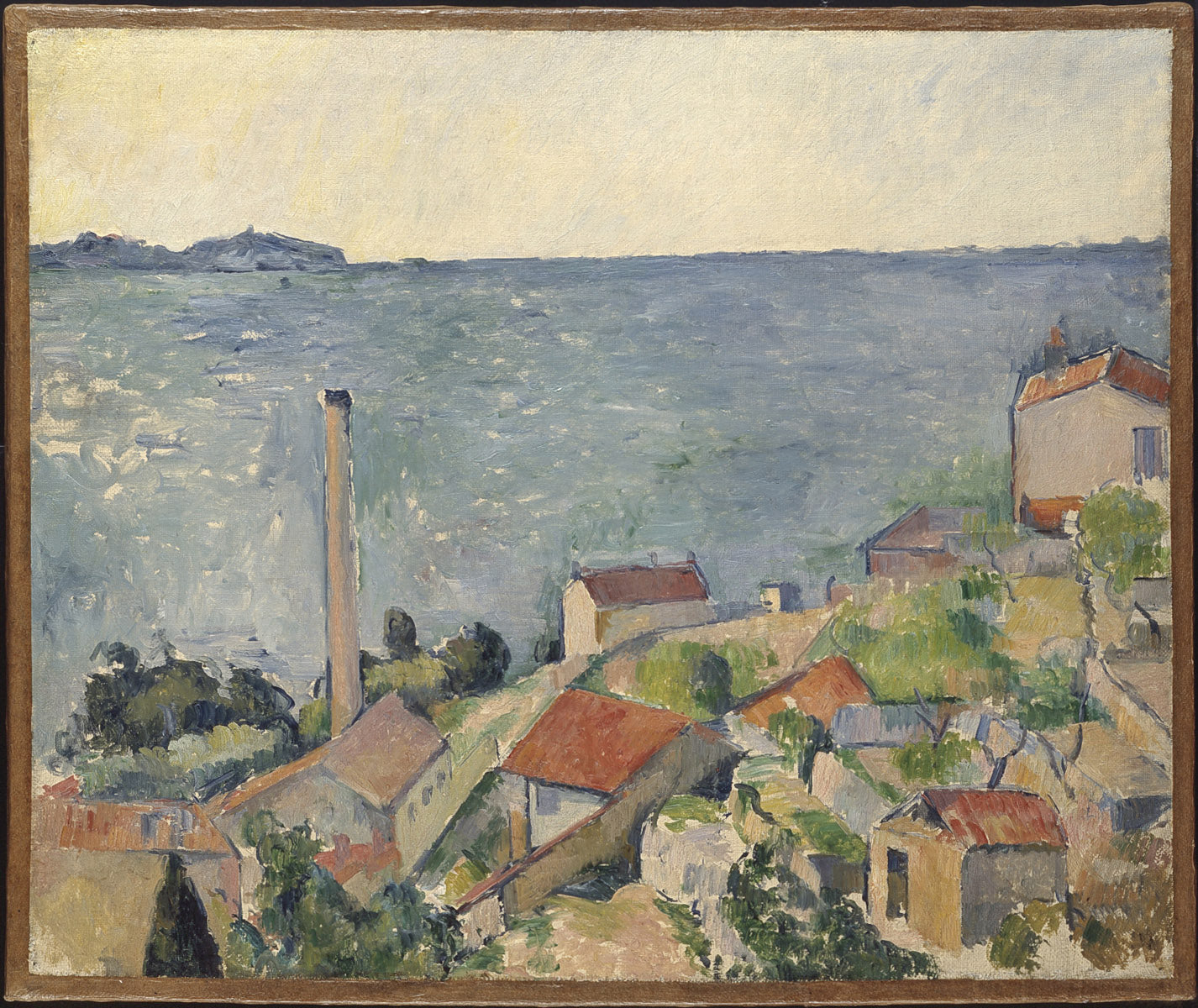Reproduction du tableau « La Mer à l'Estaque - Paul Cézanne » par Alpha Reproduction en peinture à l’huile