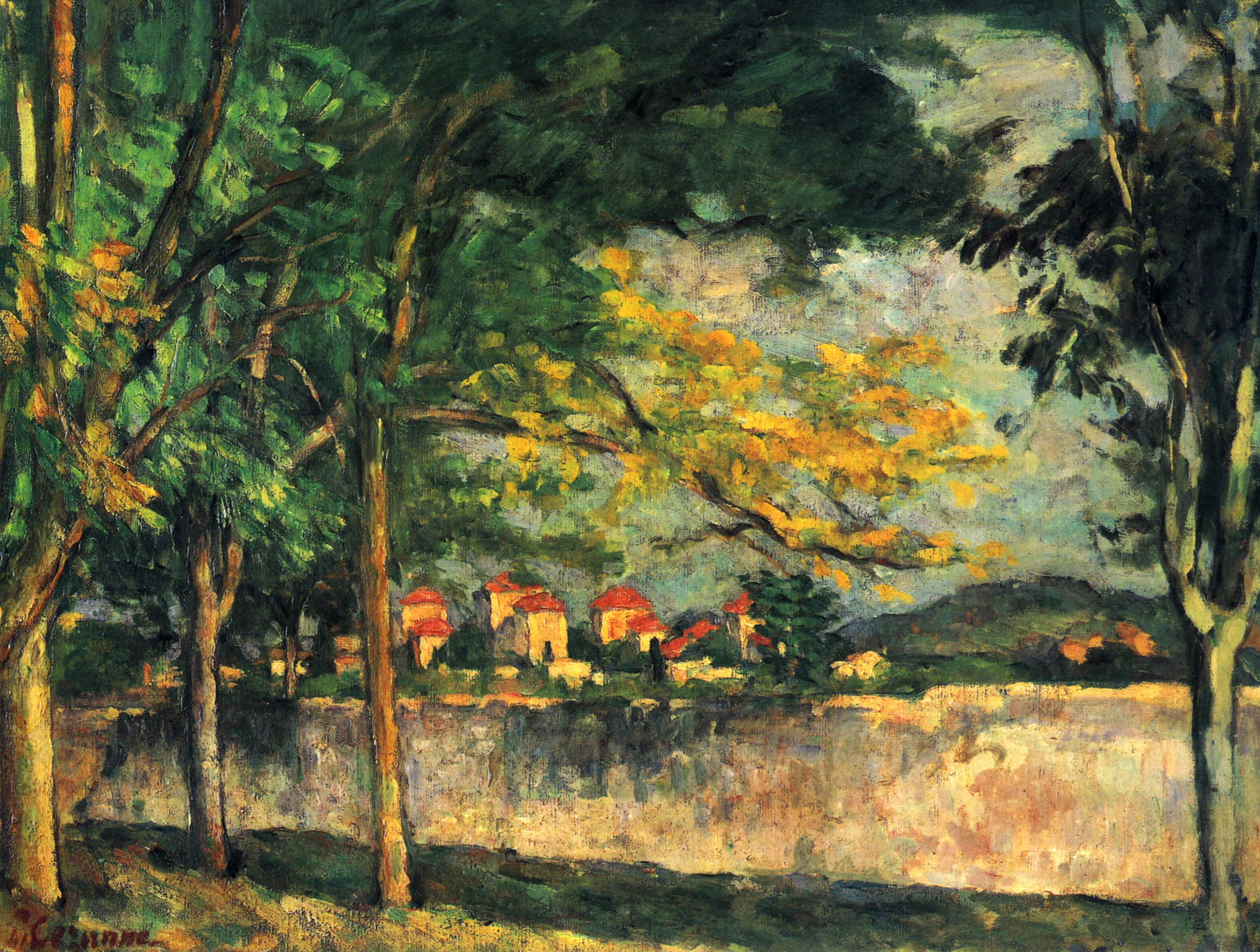 Reproduction du tableau « La Route; Le Mur d'enceinte - Paul Cézanne » par Alpha Reproduction en peinture à l’huile