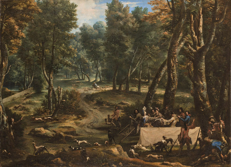 Une partie de chasse des Médicis - Alessandro Magnasco