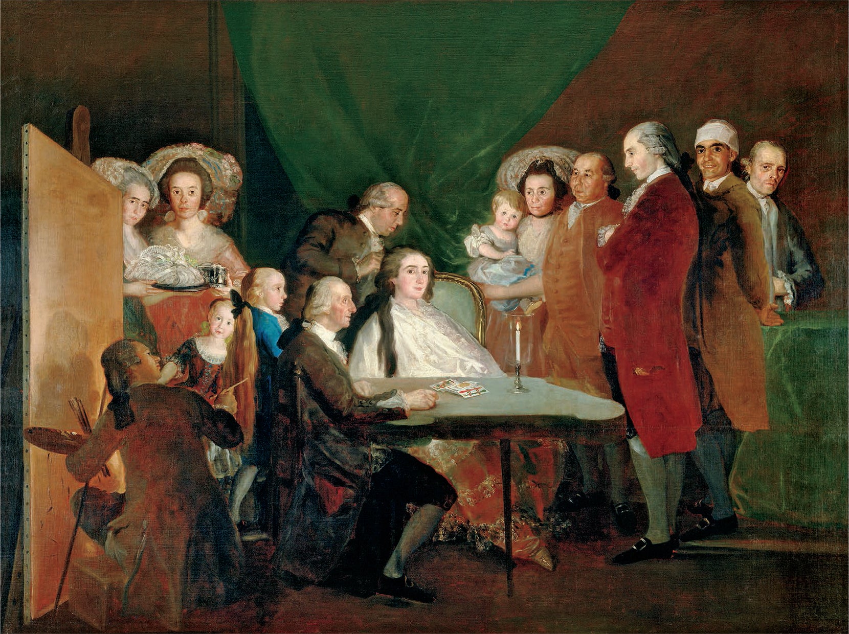 Reproduction du tableau « La Famille de l'infant Don Louis de Bourbon - Francisco de Goya » par Alpha Reproduction en peinture à l’huile