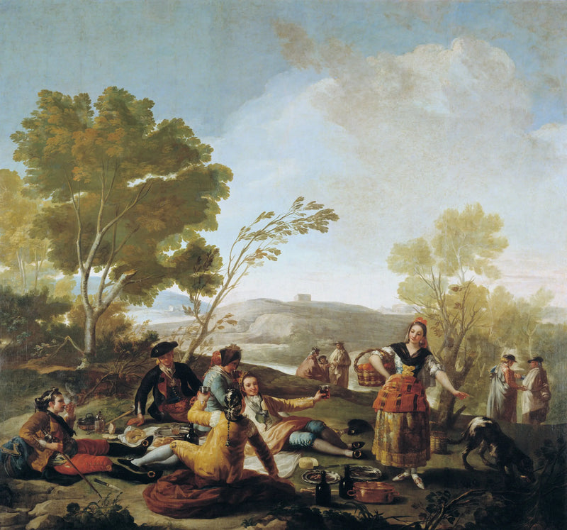 Välipala Manzanares-joen rannalla - Francisco de Goya