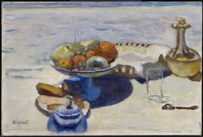Koristeltu pöytä - Pierre Bonnard