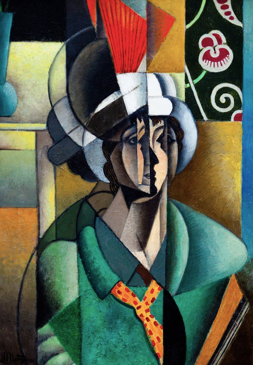 Nainen viuhkan kanssa – Jean Metzinger (1913)