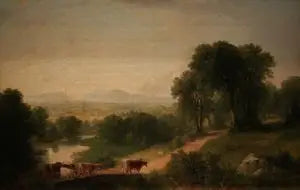 Maisemakuva eläinten kanssa - Asher Brown Durand