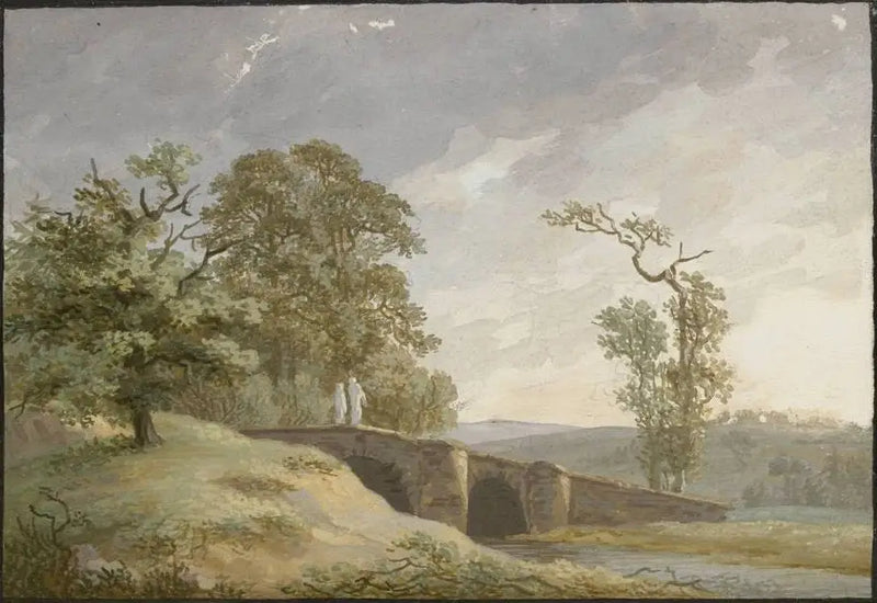 Maisema sillalla - Caspar David Friedrich