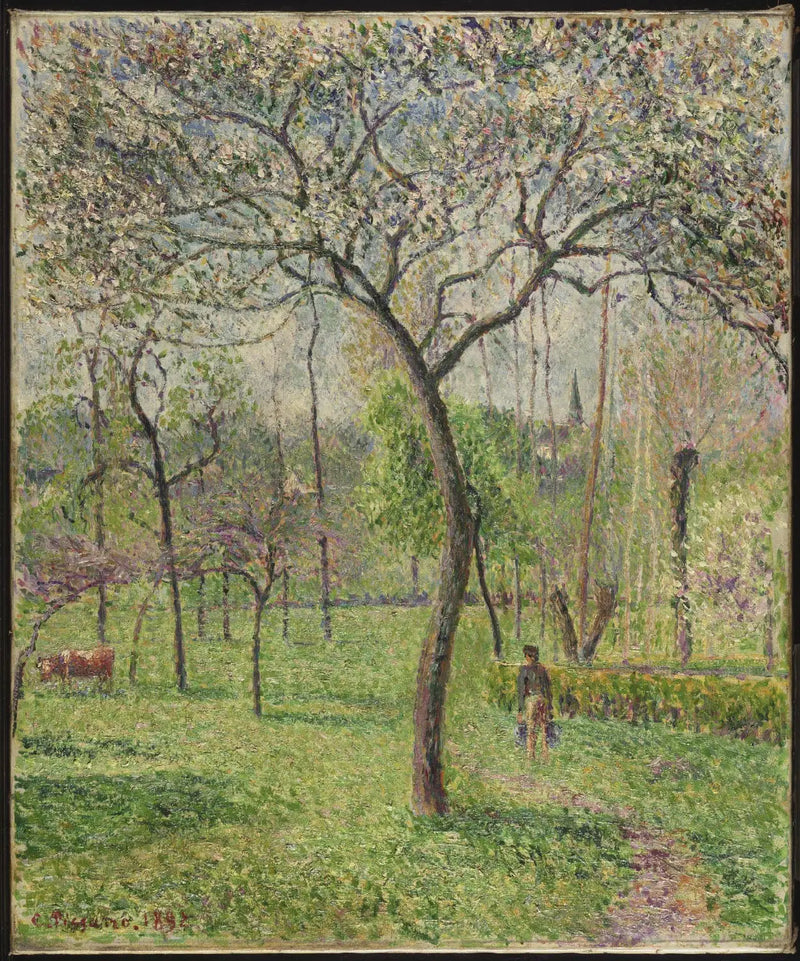 Maisema (Hedelmäpuutarha) - Camille Pissarro