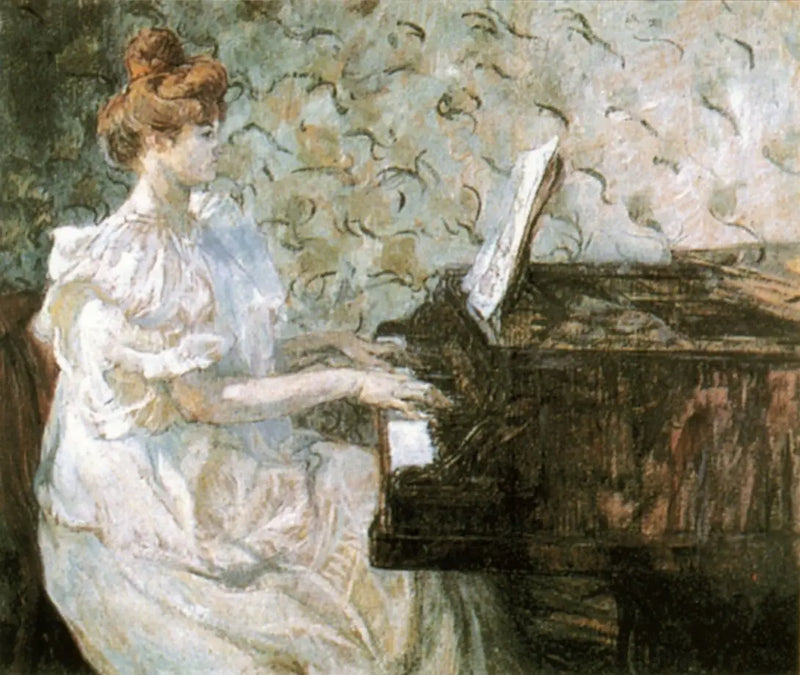 Madame Misia Natanson pianolla - Henri de Toulouse-Lautrec