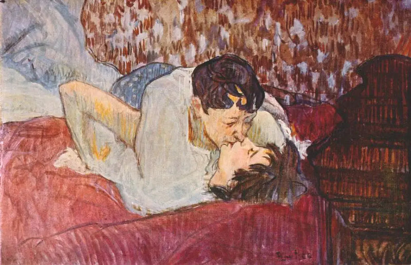 Suudelma - Henri de Toulouse-Lautrec