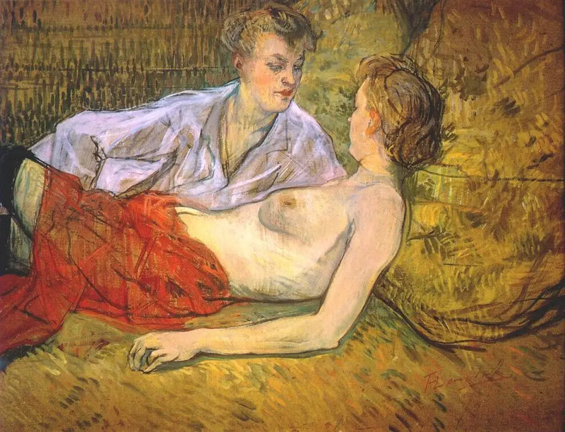 Kaksi ystävää - Henri de Toulouse-Lautrec