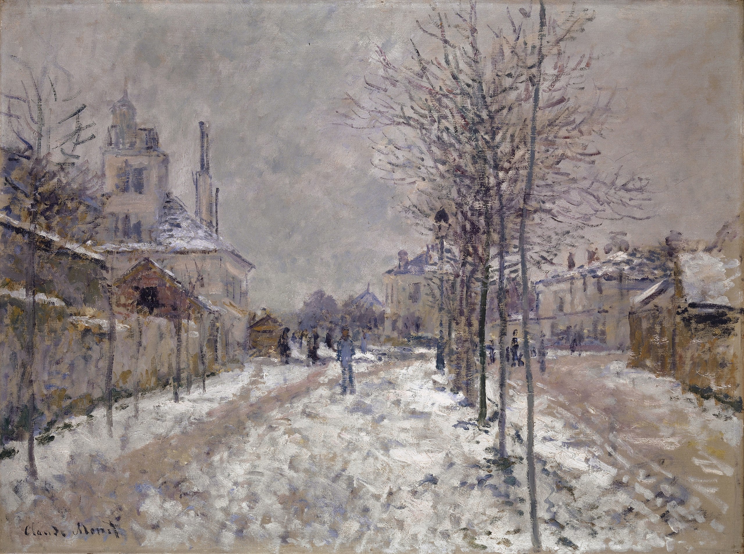 Le Boulevard de Pontoise à Argenteuil, lumi - Claude Monet