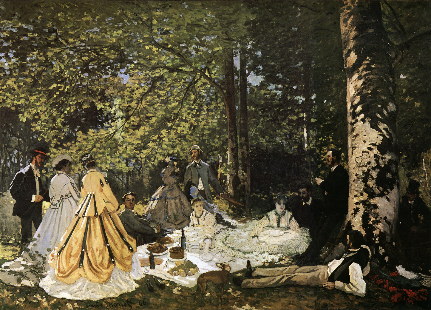 🌳 Lounas nurmikolla – Claude Monet (1865–1866)