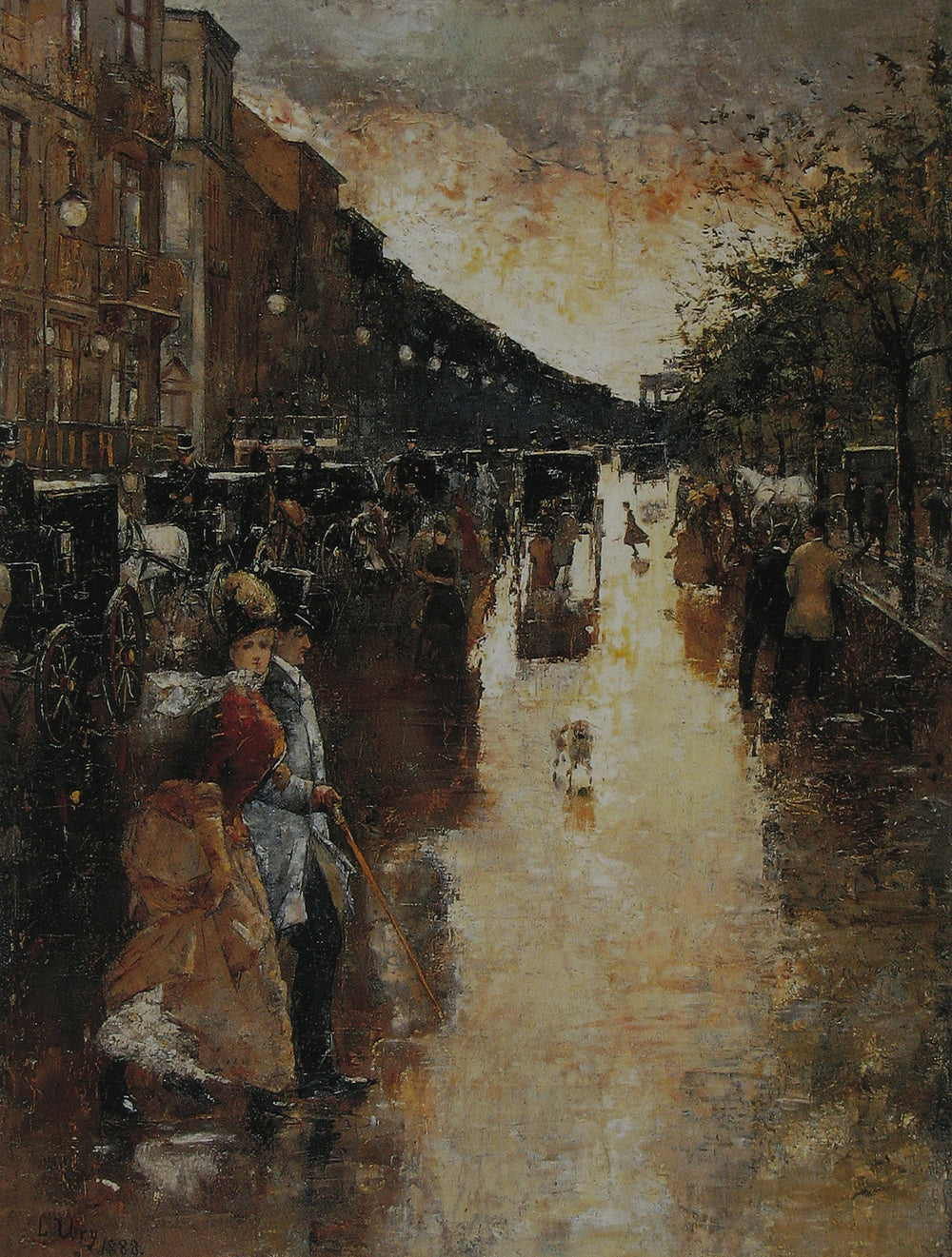 Unter den Linden sateen jälkeen - Pikku-Ury