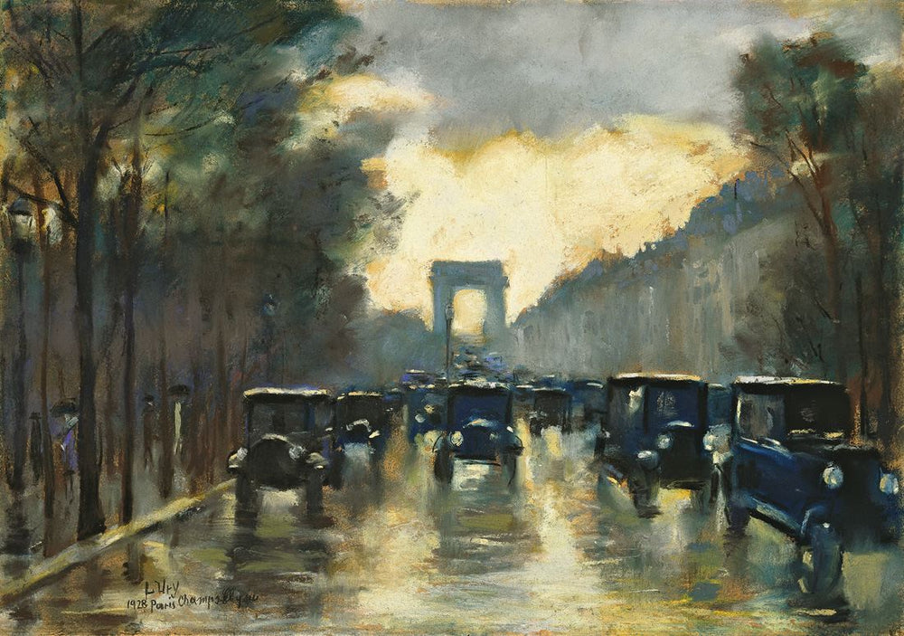 Champs-Élysées ja Riemukaari, Pariisi - Lesser Ury