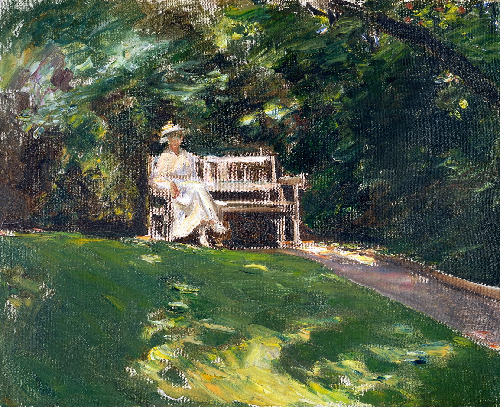 Puutarhapenkki - Max Liebermann