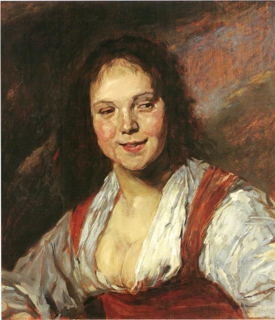 Kopio Boheemittaresta Frans Halsin mukaan (Nuori nainen) - Max Liebermann