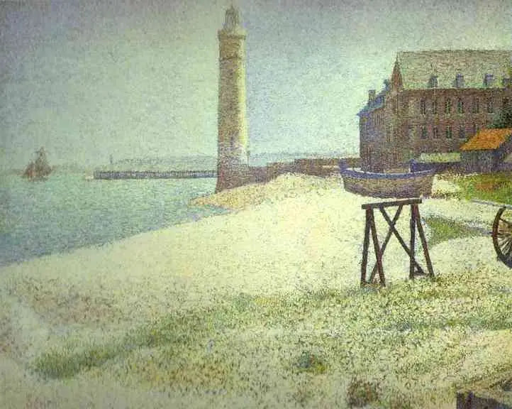 Hospitaali ja majakka, Honfleur - Georges Seurat