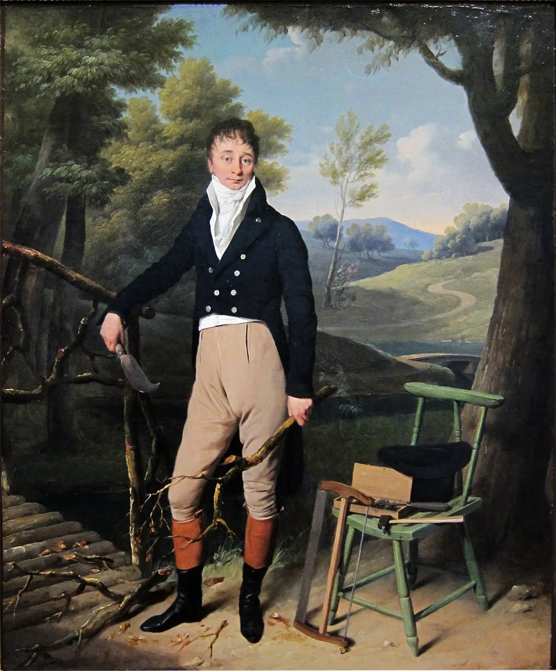 Charles d'Aucourt de Saint-Justin muotokuva - Louis-Léopold Boilly