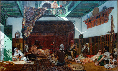 Intérieur de harem au Maroc - Jean-Joseph Benjamin-Constant